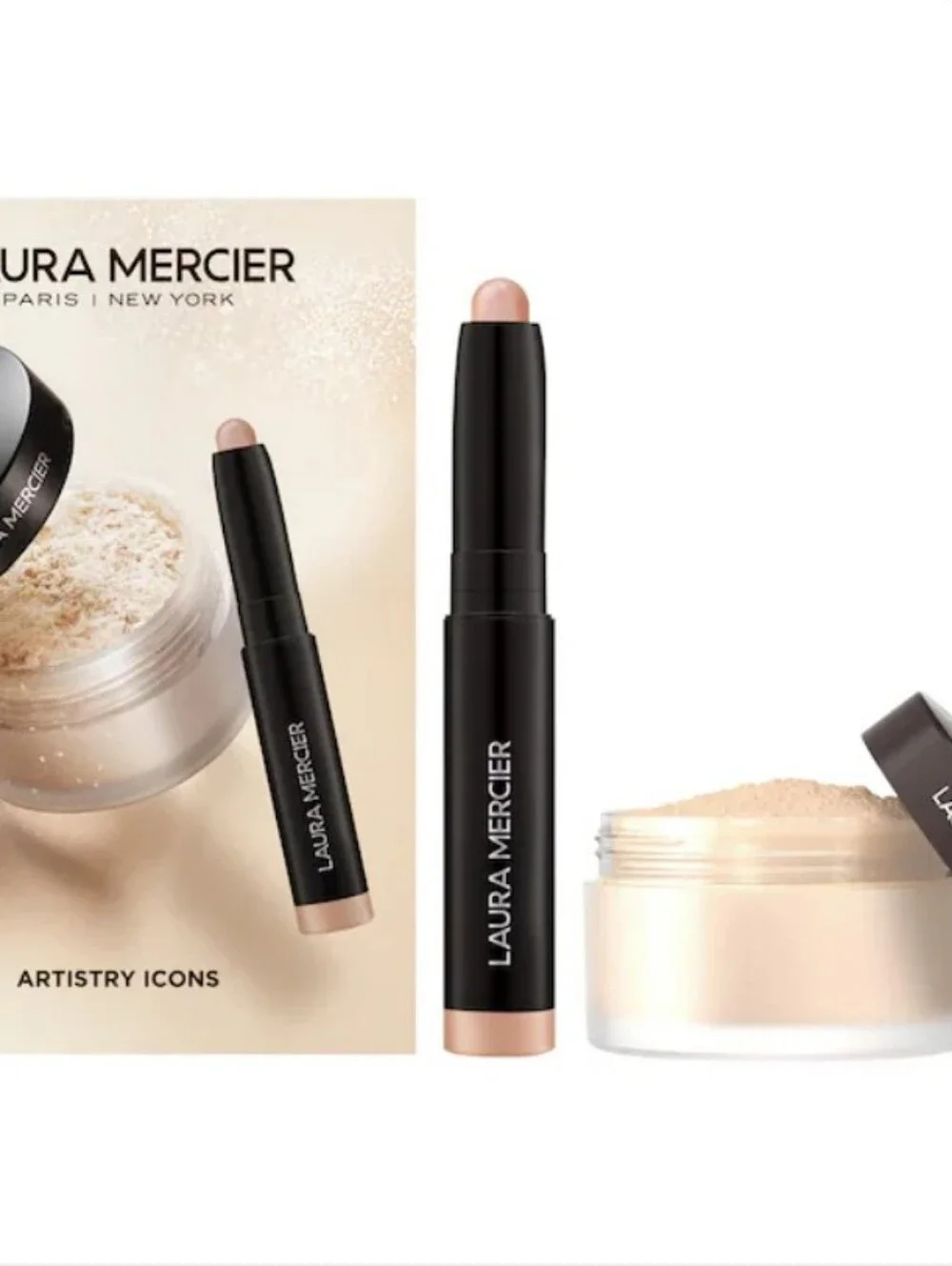 Laura Mercier Artistry Icons Set - Setting powder + eyeshadow - rosegold